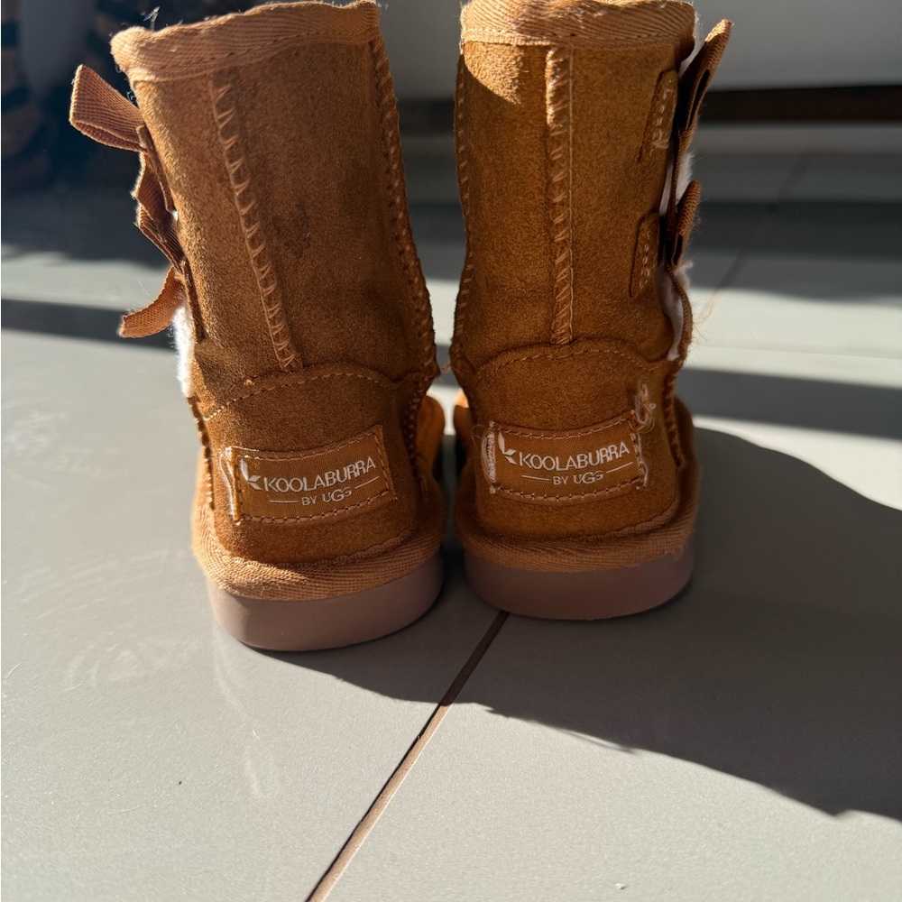Koolaburra Tan Kids Boots - Picture 3 of 4